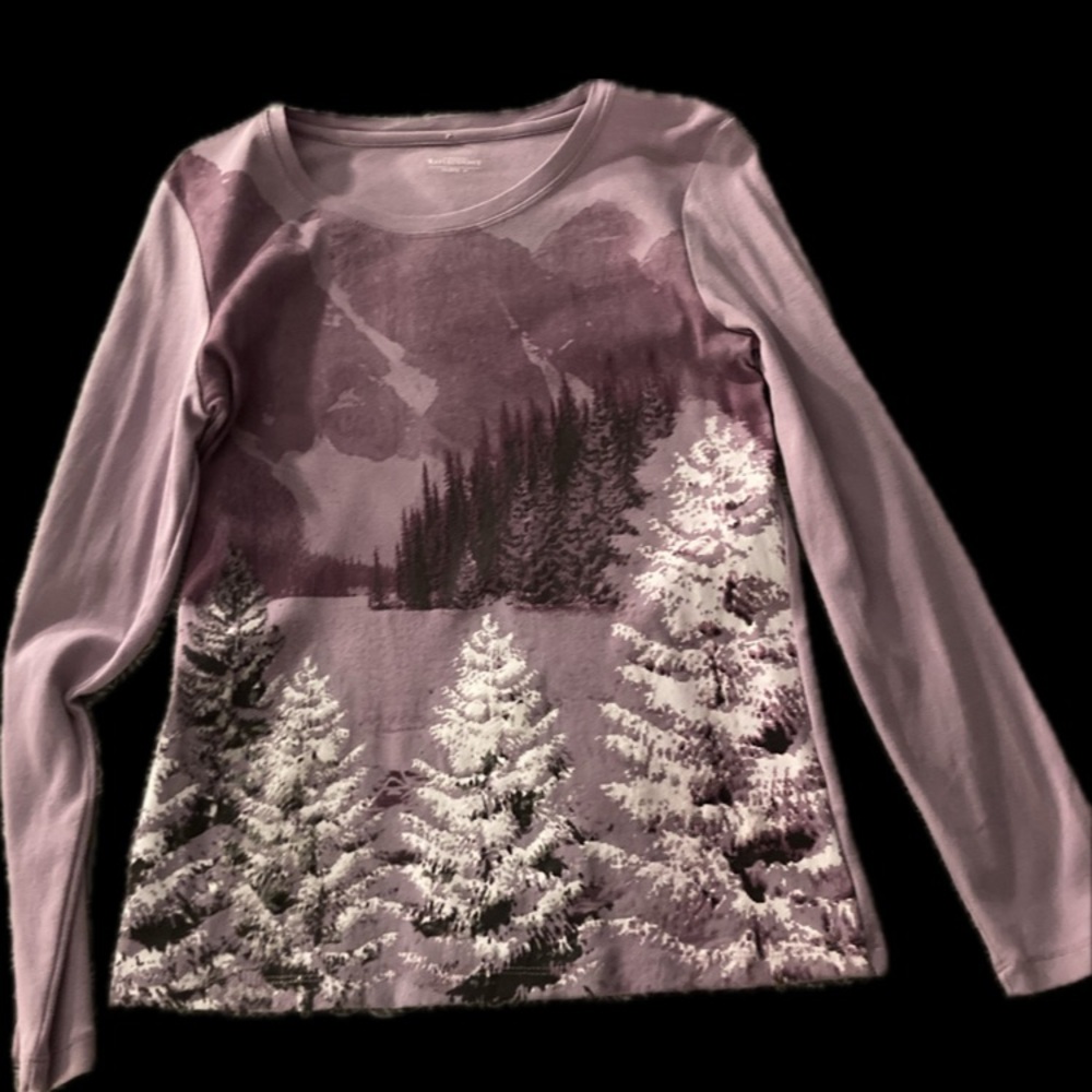 Northern Reflections Purple Mountains Long Sleeve Tee